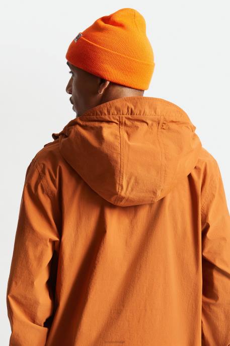 Men Brixton Athletic Orange Harbor Beta Watch Cap Beanie Accessories