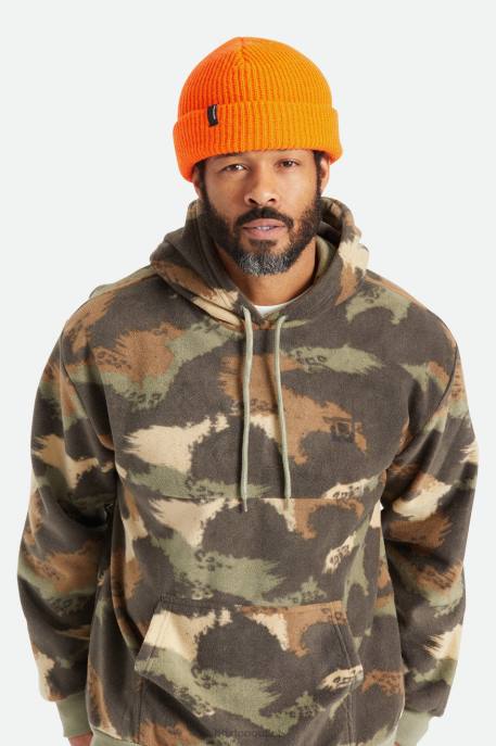 Men Brixton Athletic Orange Heist Beanie Accessories