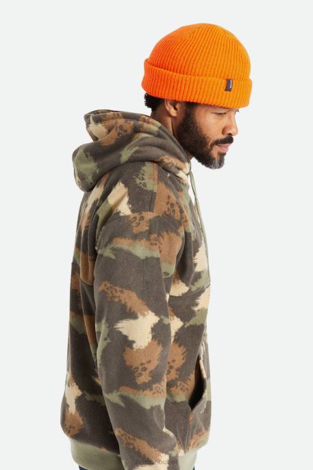 Men Brixton Athletic Orange Heist Beanie Accessories