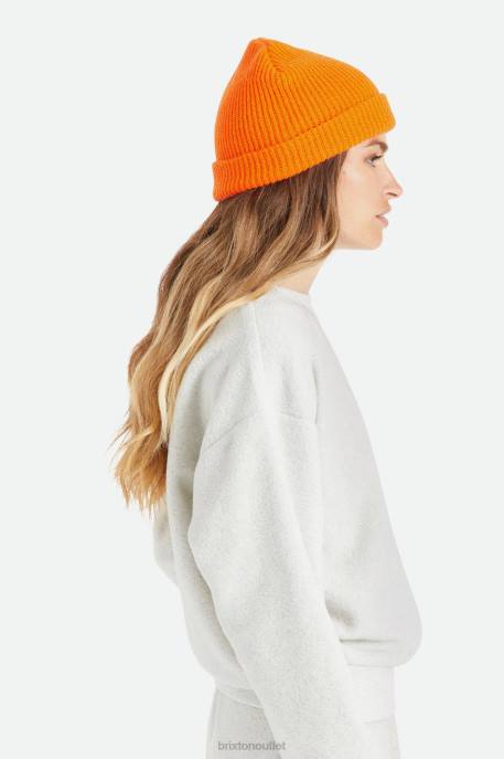 Men Brixton Athletic Orange Heist Beanie Accessories