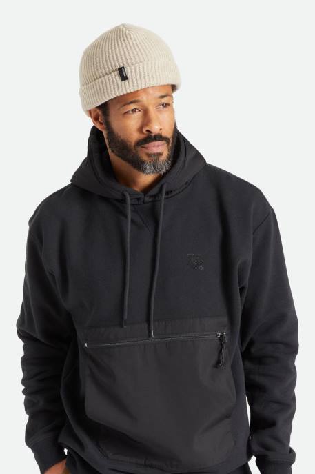 Men Brixton Beige Heist Beanie Accessories