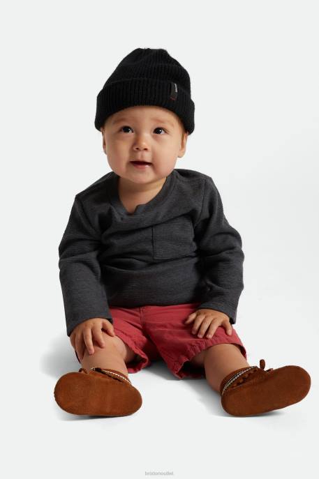 Men Brixton Black Baby Heist Beanie Accessories