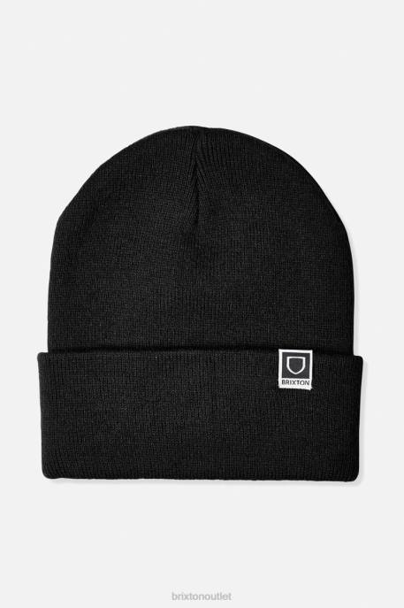 Men Brixton Black Harbor Beta Watch Cap Beanie Accessories