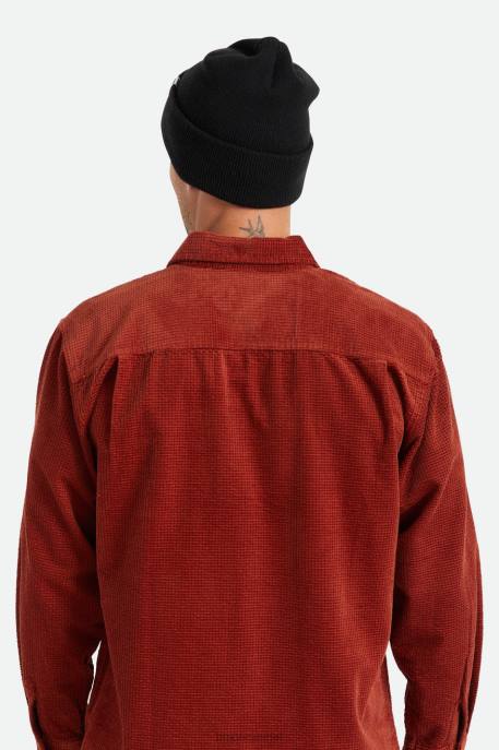 Men Brixton Black Harbor Beta Watch Cap Beanie Accessories