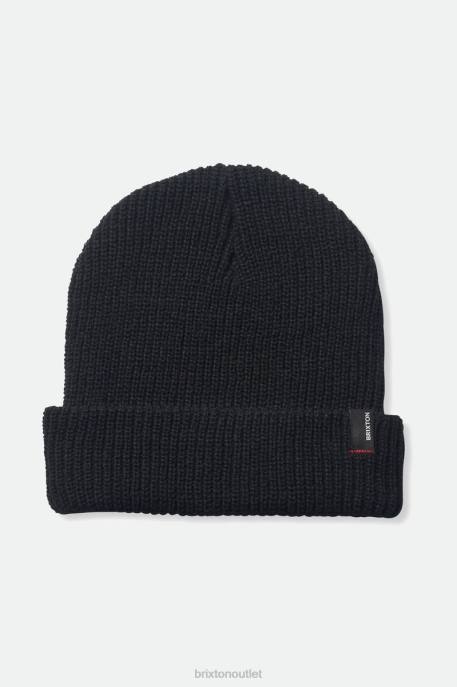 Men Brixton Black Heist Beanie Accessories