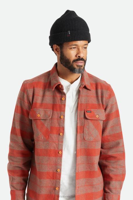 Men Brixton Black Heist Beanie Accessories