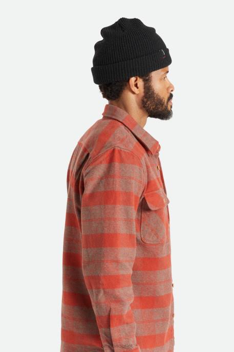 Men Brixton Black Heist Beanie Accessories