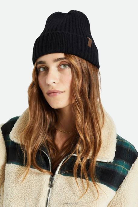 Men Brixton Black Heist Reserve Cashmere Beanie Accessories