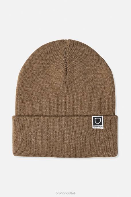 Men Brixton Coyote Brown Harbor Beta Watch Cap Beanie Accessories