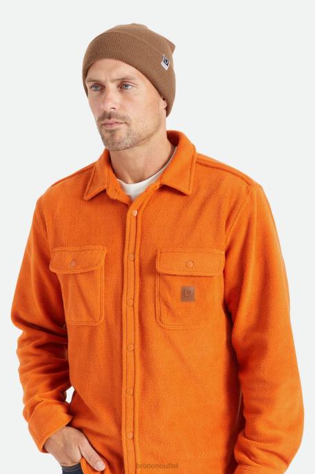 Men Brixton Coyote Brown Harbor Beta Watch Cap Beanie Accessories