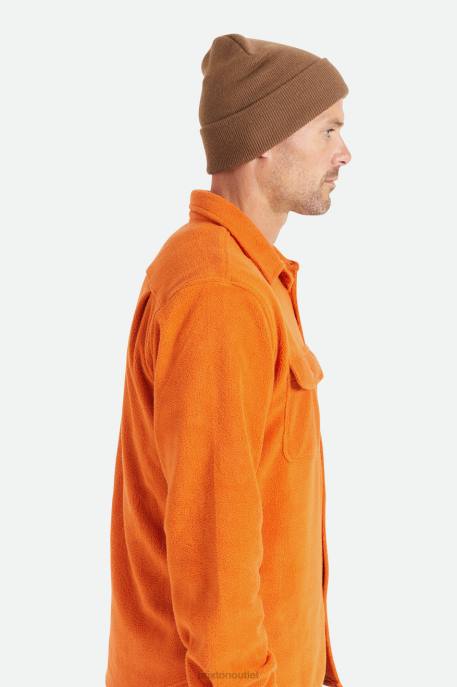 Men Brixton Coyote Brown Harbor Beta Watch Cap Beanie Accessories