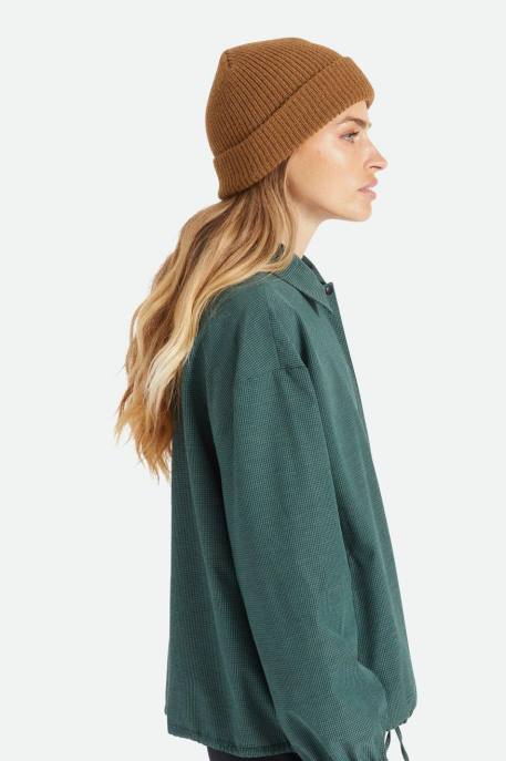 Men Brixton Coyote Brown Heist Beanie Accessories