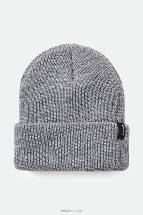Men Brixton Light Heather Grey Heist Beanie Accessories