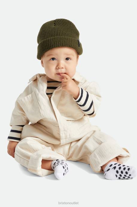 Men Brixton Military Olive Baby Heist Beanie Accessories