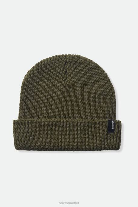Men Brixton Military Olive Heist Beanie Accessories
