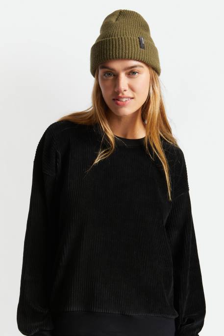 Men Brixton Military Olive Heist Beanie Accessories