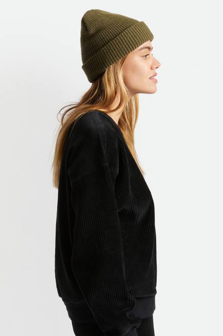 Men Brixton Military Olive Heist Beanie Accessories