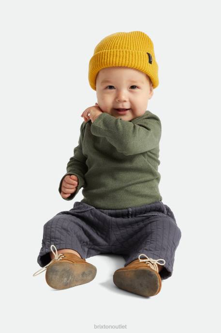 Men Brixton Mustard Baby Heist Beanie Accessories