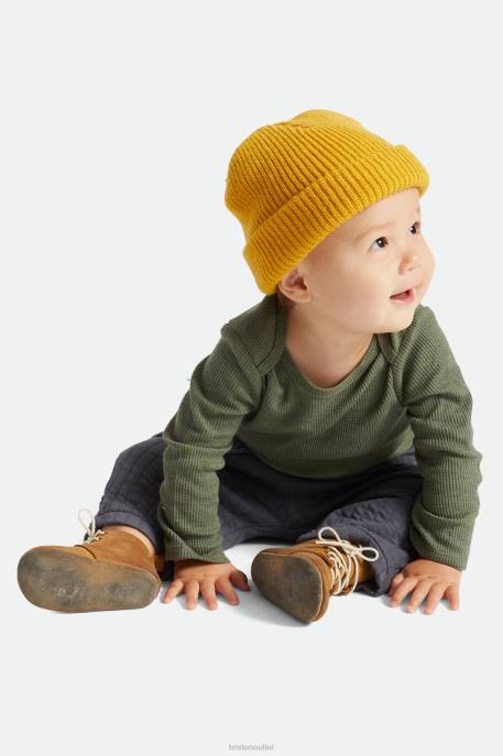 Men Brixton Mustard Baby Heist Beanie Accessories