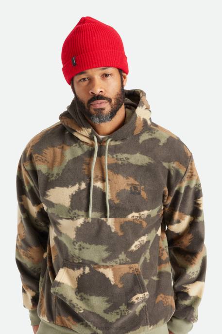 Men Brixton Red Heist Beanie Accessories