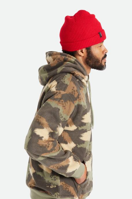 Men Brixton Red Heist Beanie Accessories