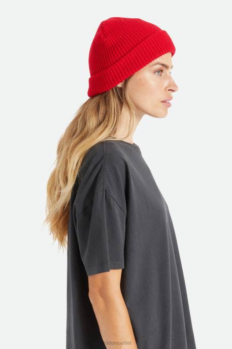 Men Brixton Red Heist Beanie Accessories