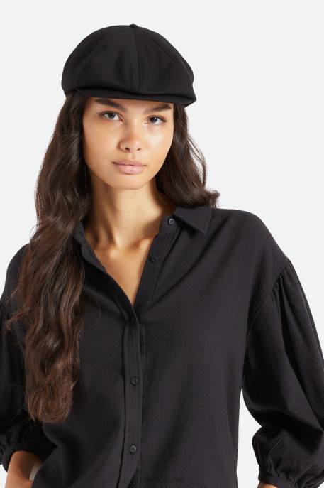 Men Brixton Black Brood Newsboy Cap Accessories
