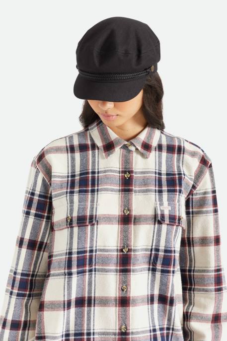 Men Brixton Black Fiddler Cap Accessories
