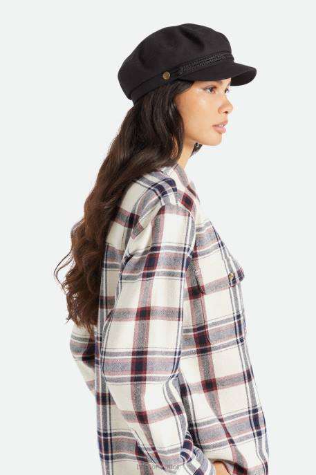 Men Brixton Black Fiddler Cap Accessories