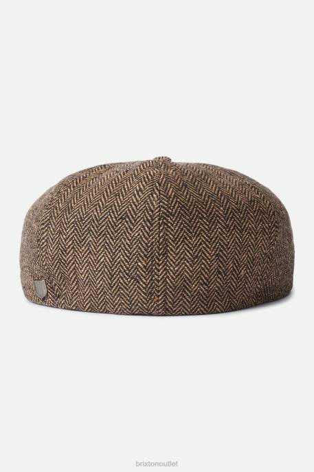 Men Brixton Brown/Khaki Brood Newsboy Cap Accessories