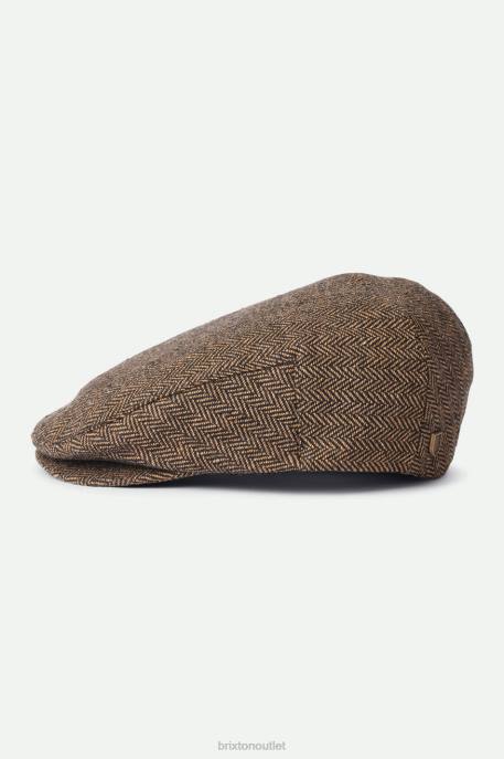 Men Brixton Brown/Khaki Hooligan Flat Cap Accessories