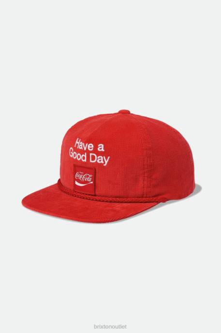 Men Brixton Coke Red Coca-Cola Good Day HP Cap Accessories