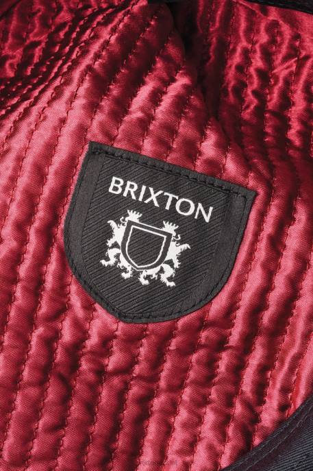 Men Brixton Grey/Black Brood Newsboy Cap Accessories