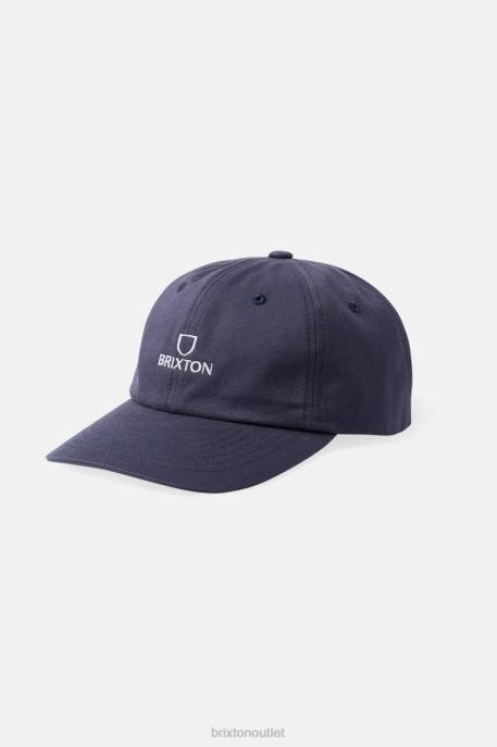 Men Brixton Navy Vintage Wash Alpha LP Cap Accessories