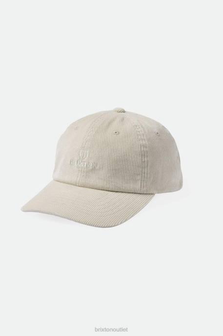 Men Brixton Off White Cord Alpha LP Cap Accessories