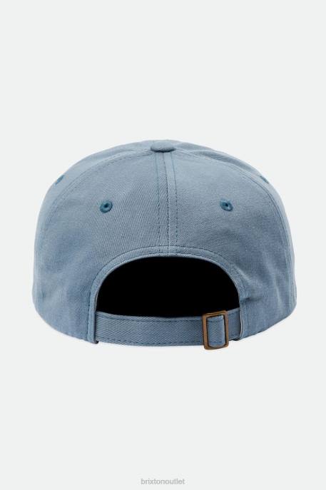 Men Brixton Pacific Blue Vintage Wash Alpha LP Cap Accessories