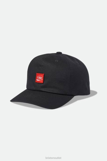 Men Brixton Washed Black Coca-Cola Delivery LP Cap Accessories