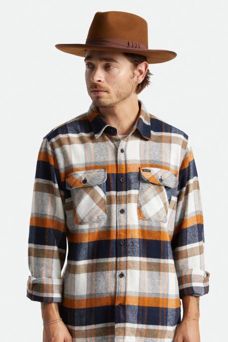 Men Brixton Coffee Reno Fedora Accessories