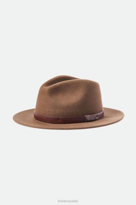 Men Brixton Dark Earth Messer Fedora Accessories