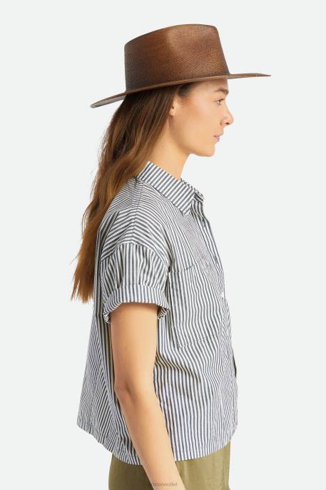 Men Brixton Deep Brown Marcos Fedora Accessories