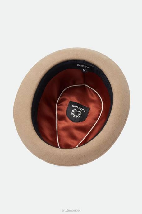 Men Brixton Sand/Mojave Gain Fedora Accessories