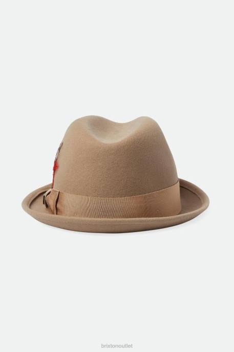 Men Brixton Sand/Mojave Gain Fedora Accessories