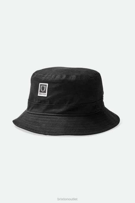 Men Brixton Black Beta Packable Bucket Hat Accessories