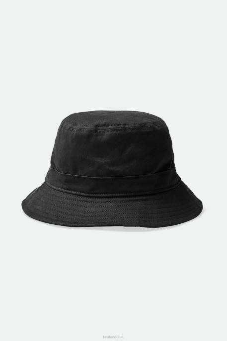 Men Brixton Black Beta Packable Bucket Hat Accessories
