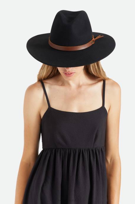 Men Brixton Black Field Proper Hat Accessories