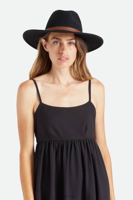 Men Brixton Black Field Proper Hat Accessories