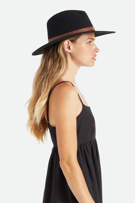 Men Brixton Black Field Proper Hat Accessories