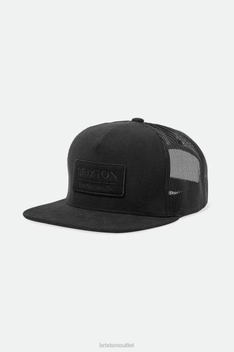 Men Brixton Black Palmer Proper MP Trucker Hat Accessories