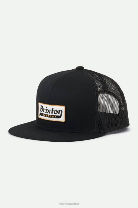 Men Brixton Black Steadfast HP Trucker Hat Accessories