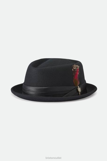 Men Brixton Black Stout Pork Pie Accessories